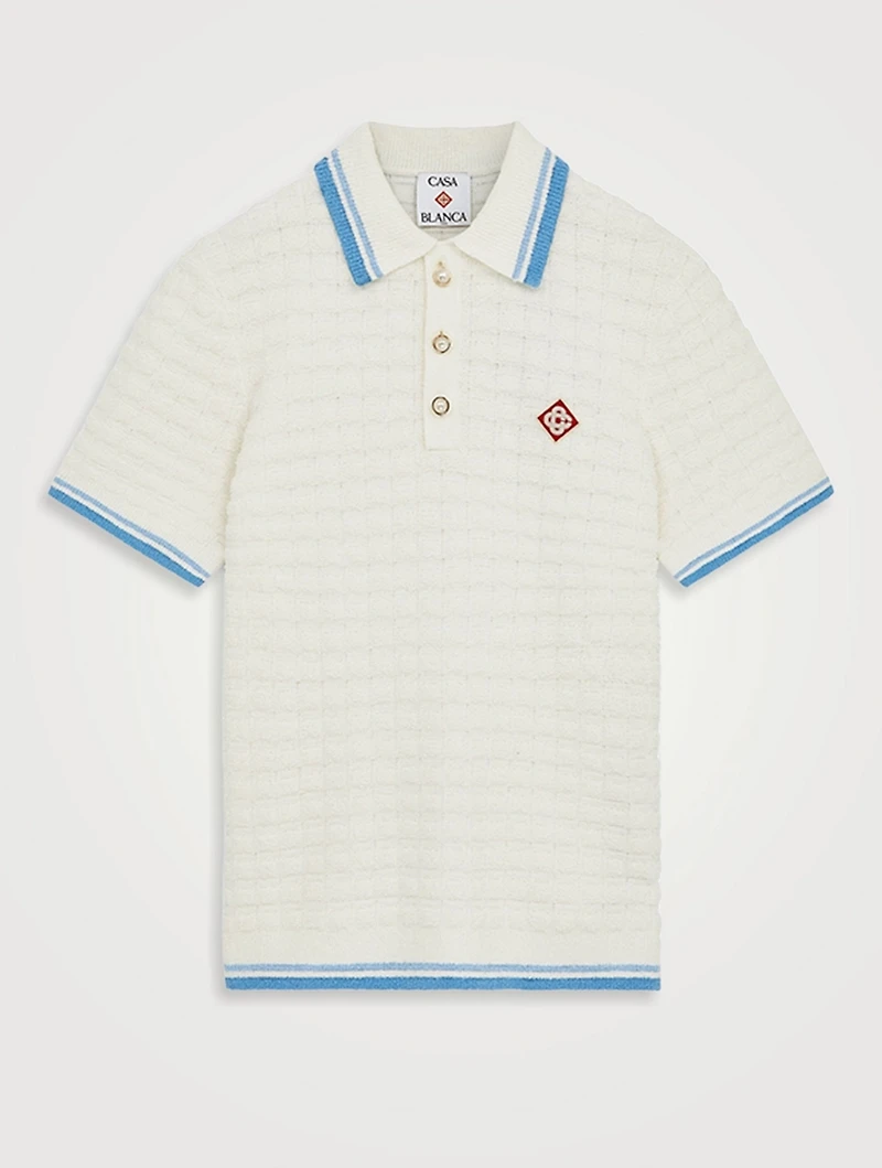 Cotton Boucle Polo Shirt