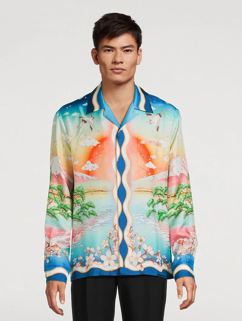 Tennis Club Silk Shirt