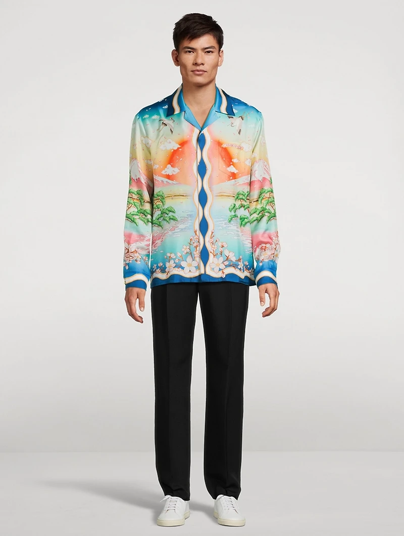 Tennis Club Silk Shirt