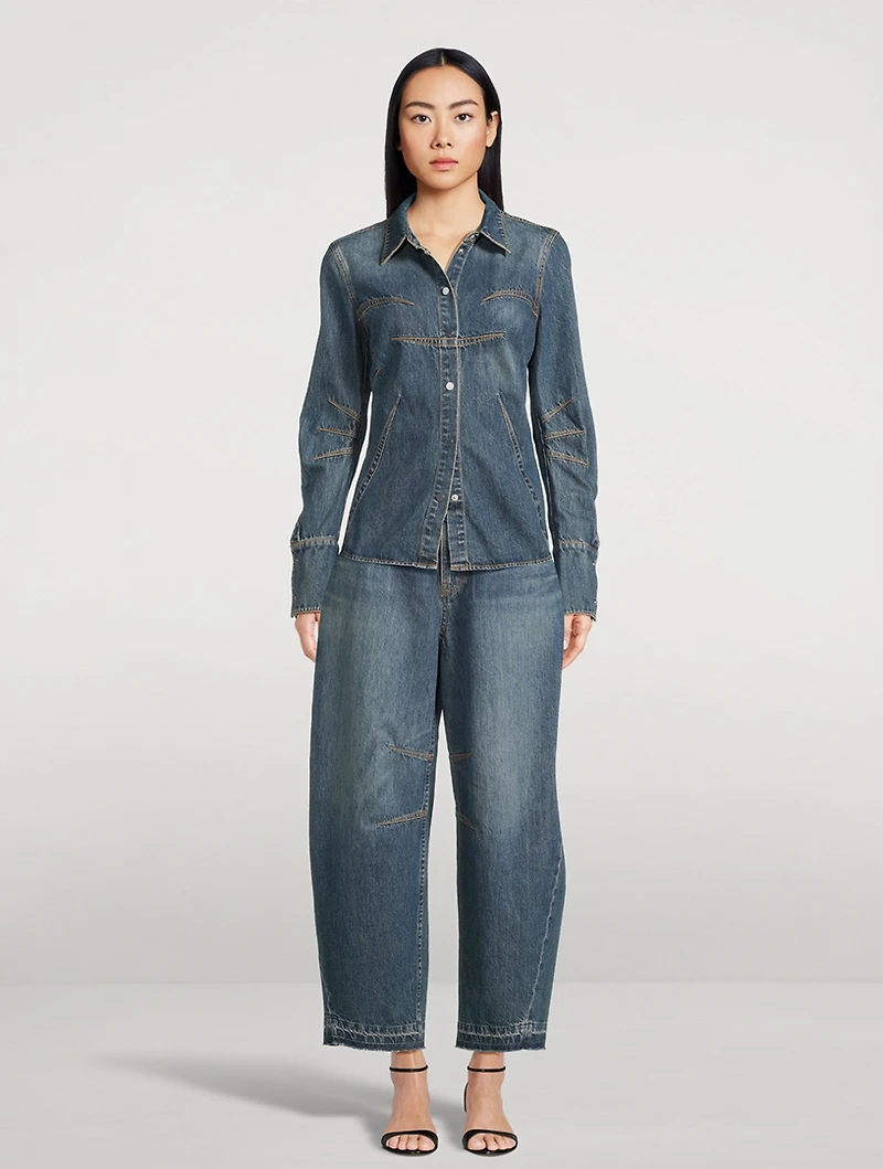Barrel-Leg Jeans