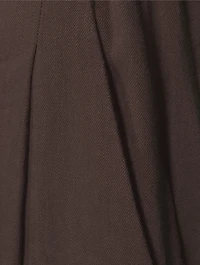Pleated Wide-Leg Trousers
