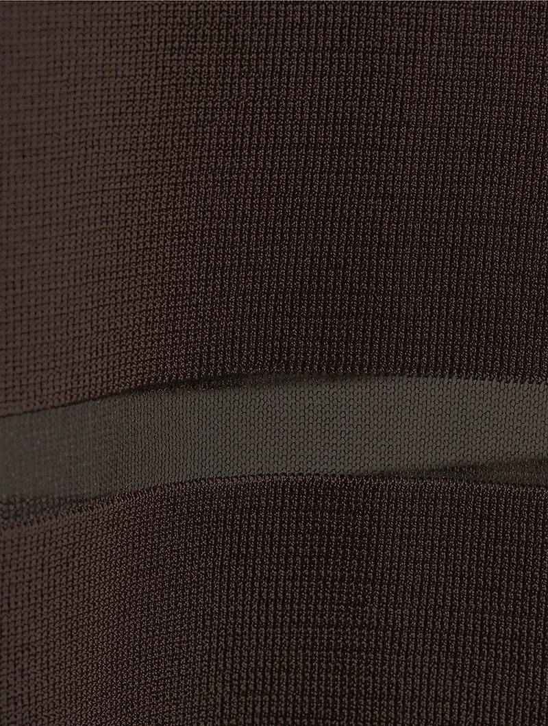 Sheer Long-Sleeve Top
