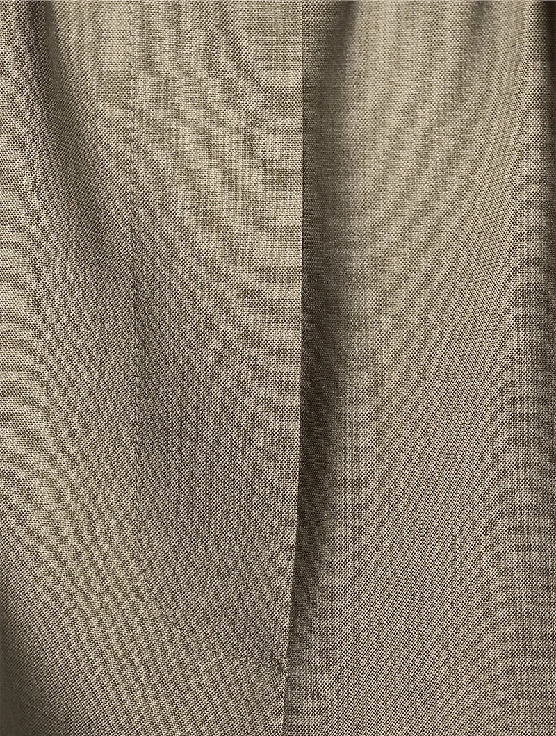 Logo-Elastic Wool Trousers