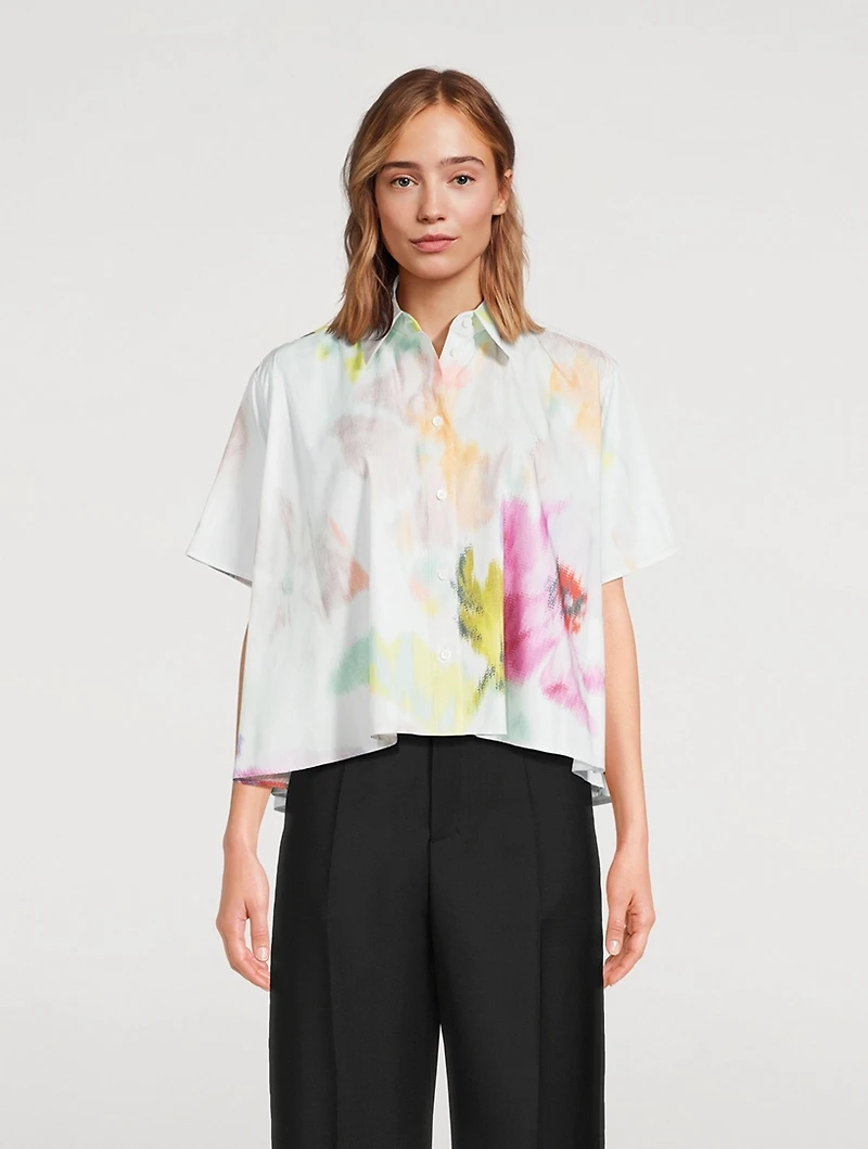 Trapeze Shirt Floral Print