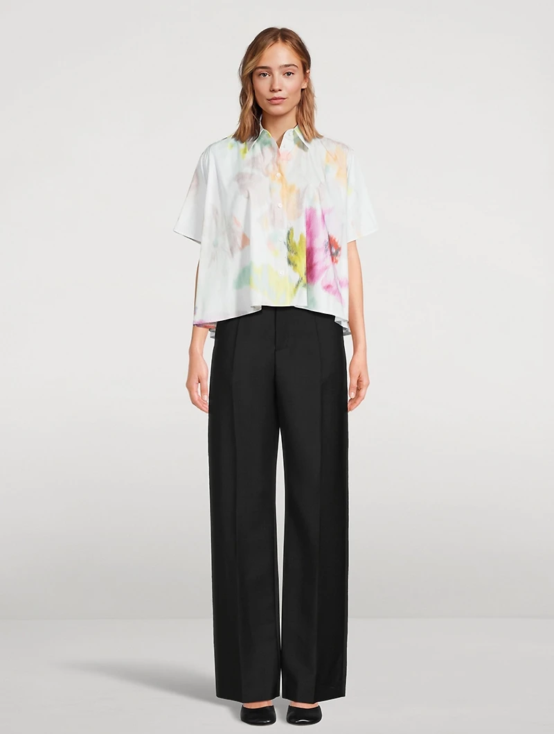 Trapeze Shirt Floral Print