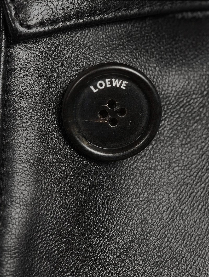 Belted Leather Jacket