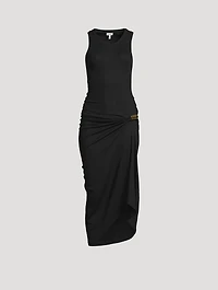 Draped Jersey Tank Dress