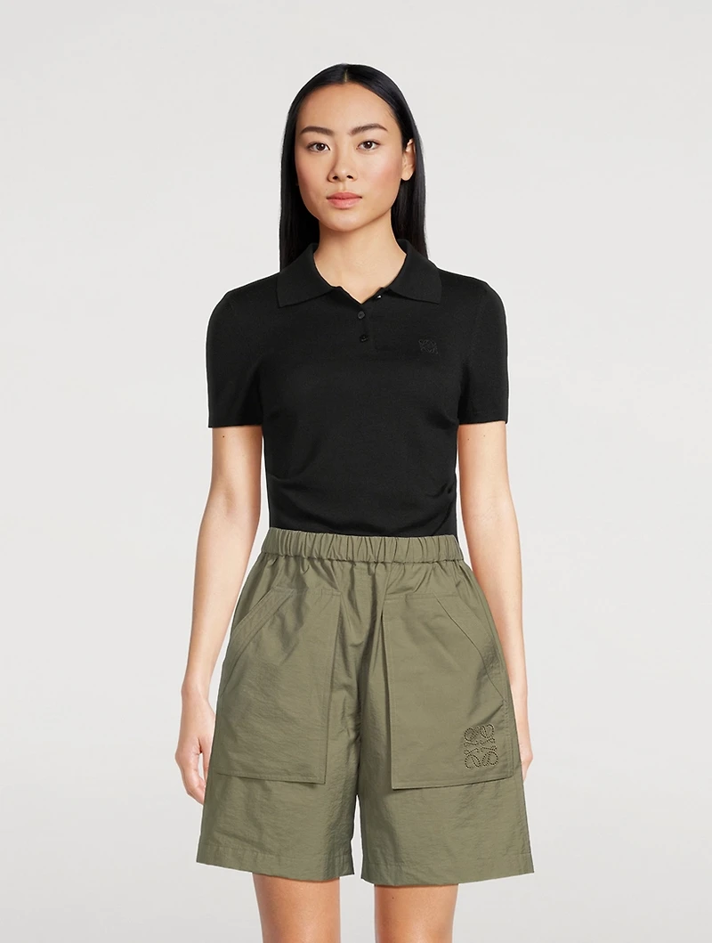 Cashmere Silk Polo Shirt