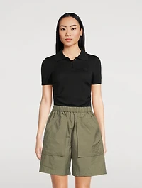 Cashmere Silk Polo Shirt