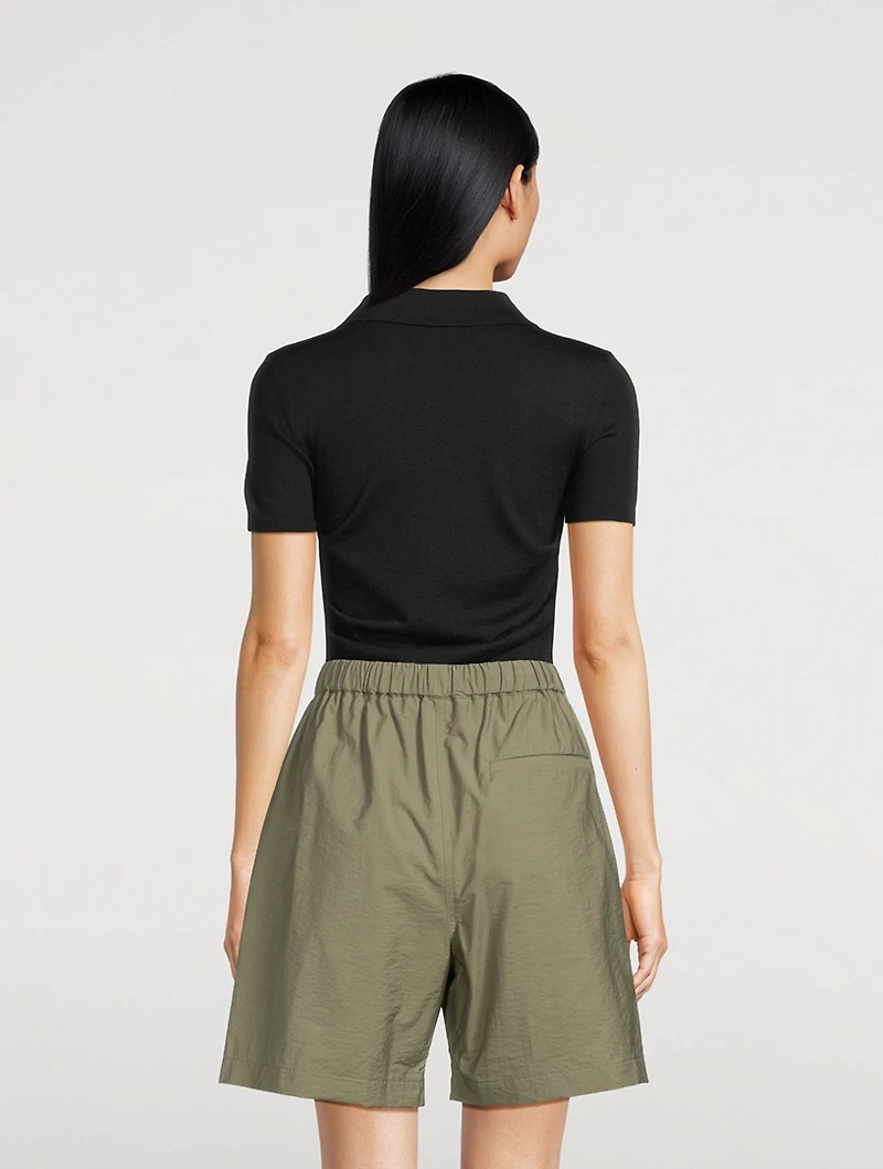Cashmere Silk Polo Shirt