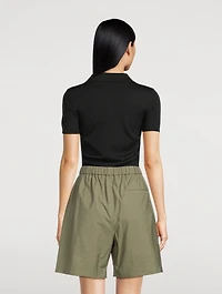 Cashmere Silk Polo Shirt
