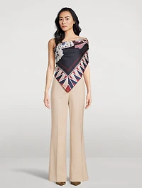 Silk Scarf In Giada Print