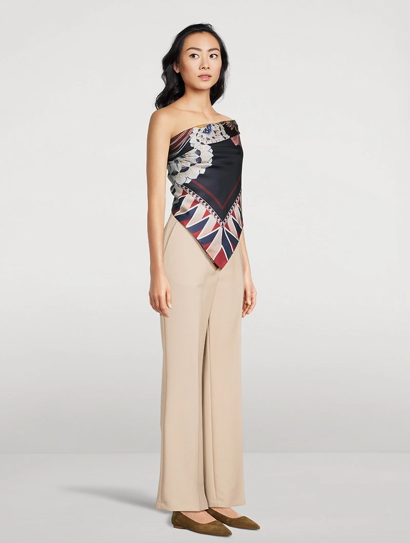 Silk Scarf In Giada Print