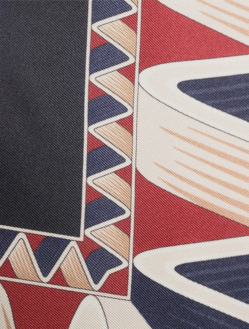 Silk Scarf In Giada Print