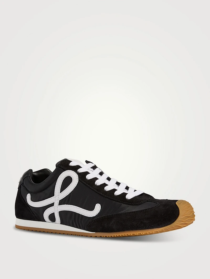 Ballet Runner 2.0 Nylon And Suede Sneakers