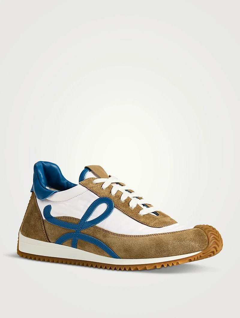 Flow Runner 2.0 Suede And Nylon Sneakers