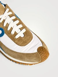 Flow Runner 2.0 Suede And Nylon Sneakers