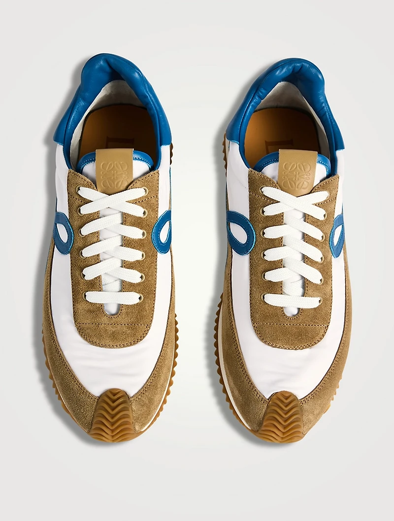 Flow Runner 2.0 Suede And Nylon Sneakers