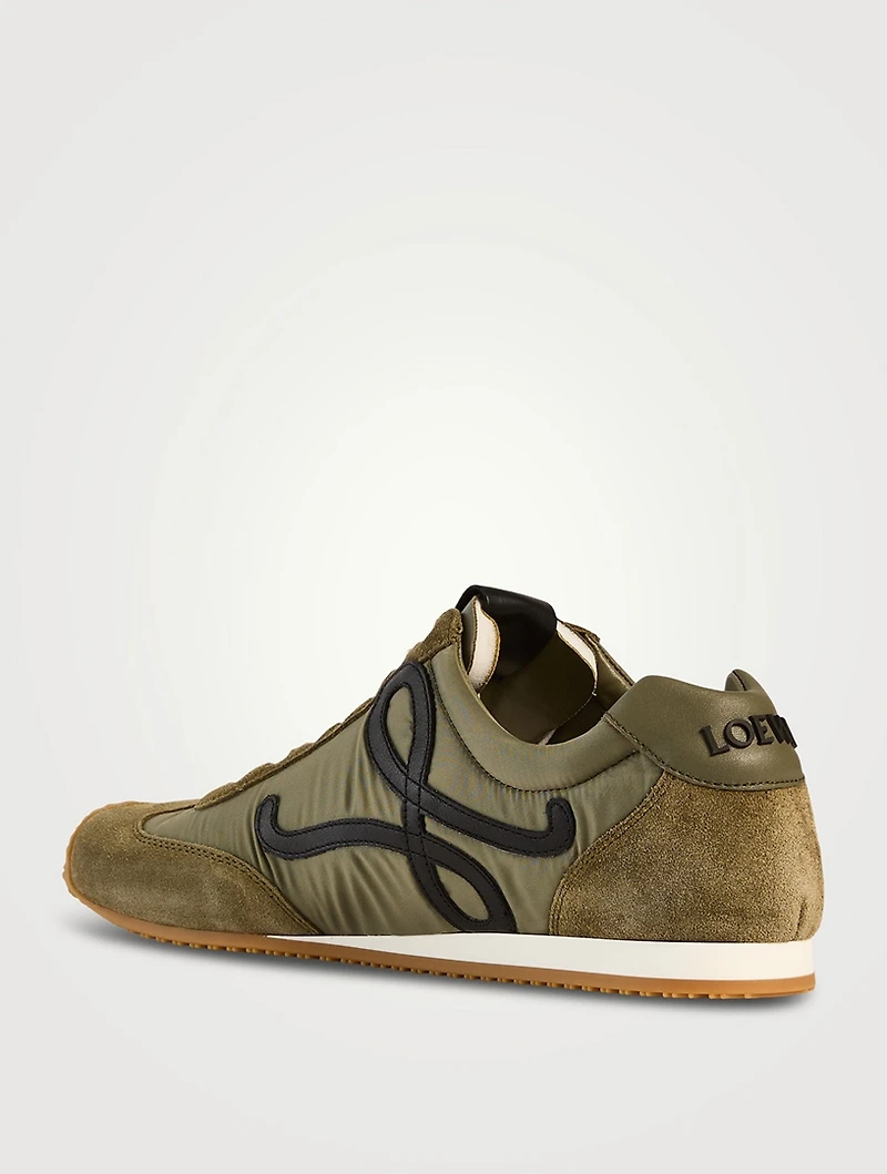 Ballet Runner 2.0 Suede And Nylon Sneakers