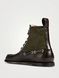 Leather And Suede Campo Loafer Bootie