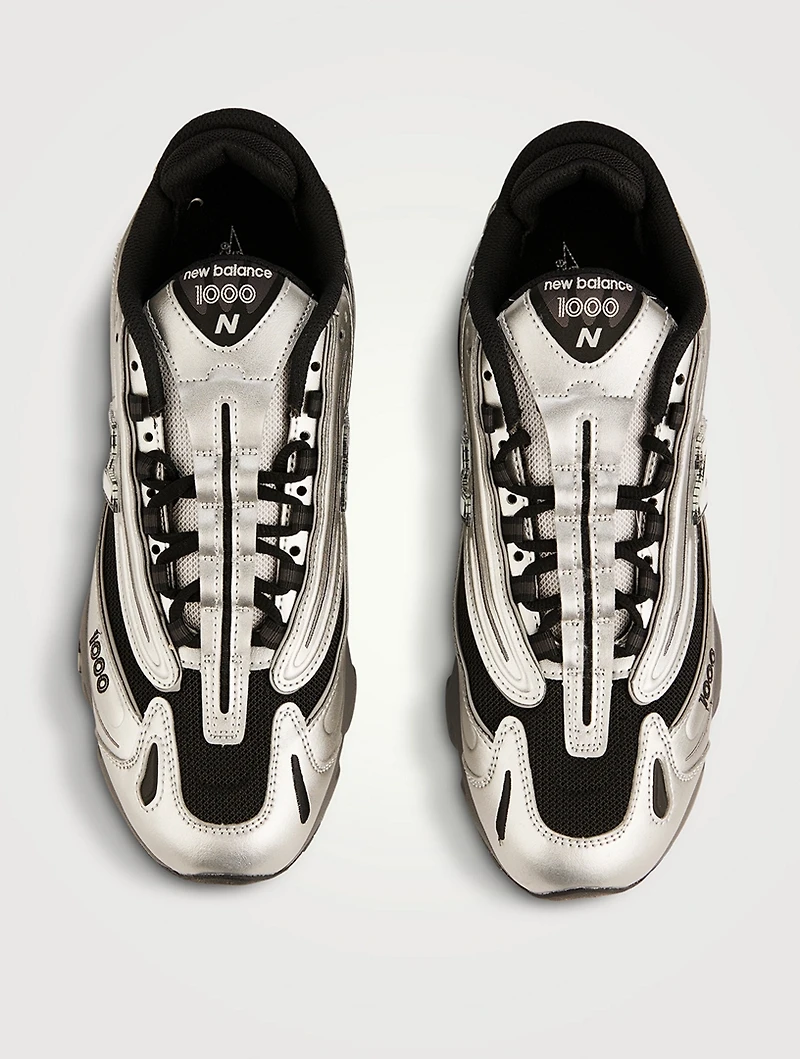 1000 Suede And Mesh Sneakers