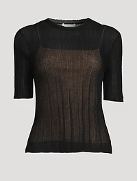 Double-Layer Knit Top
