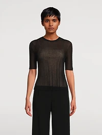 Double-Layer Knit Top