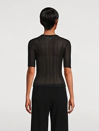 Double-Layer Knit Top