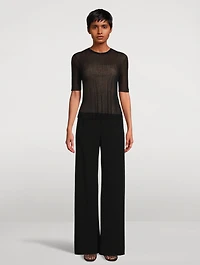 Double-Layer Knit Top