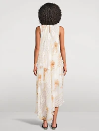 Caprice Chiffon Dress Botanical Print