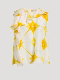 Nya Printed Silk Blouse