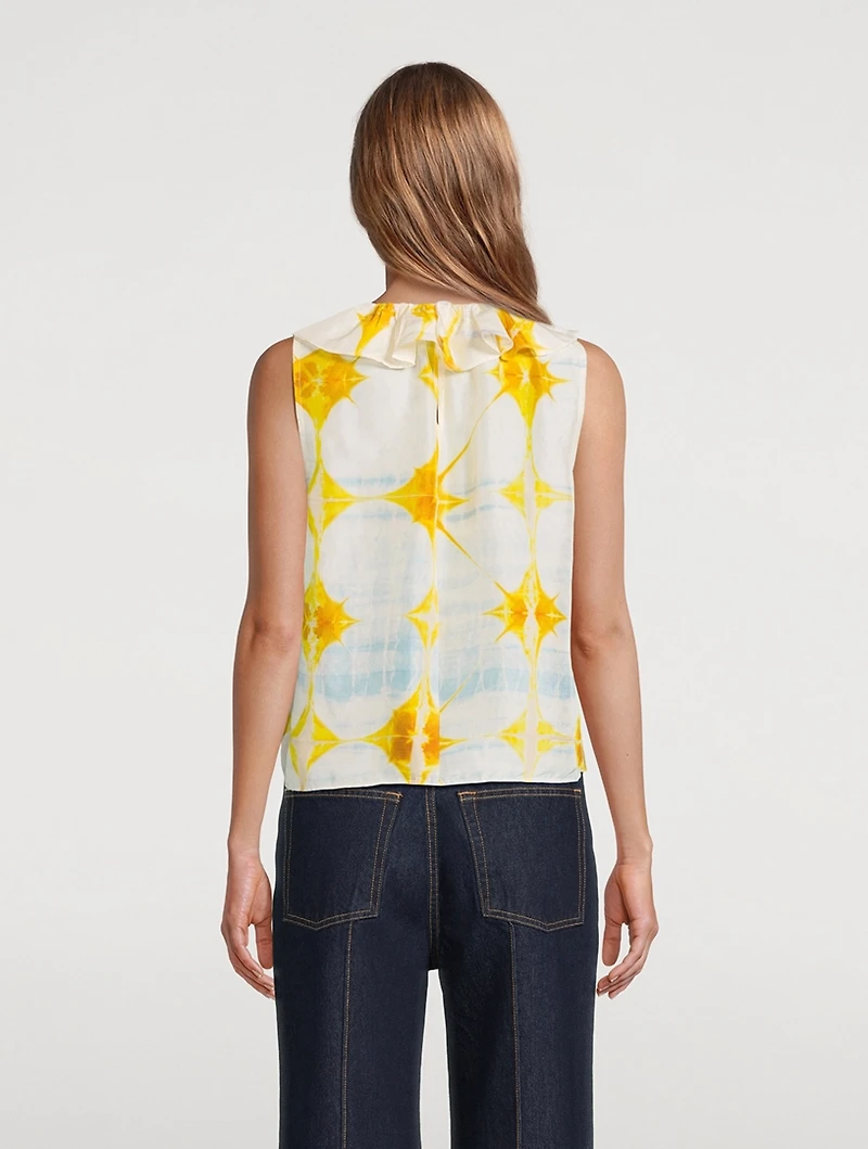 Nya Printed Silk Blouse
