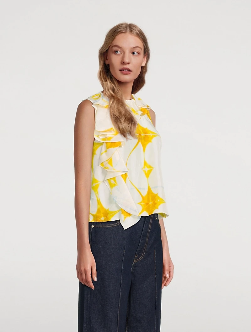 Nya Printed Silk Blouse