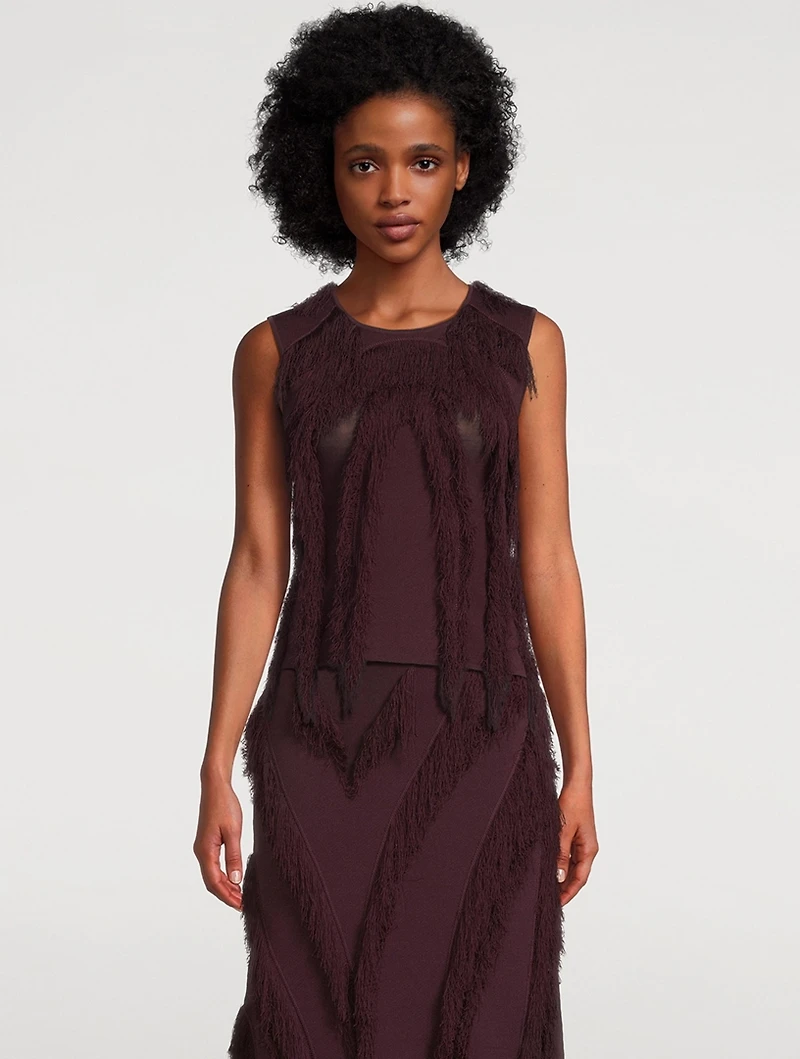 Bonnie Fringe Knit T-Shirt