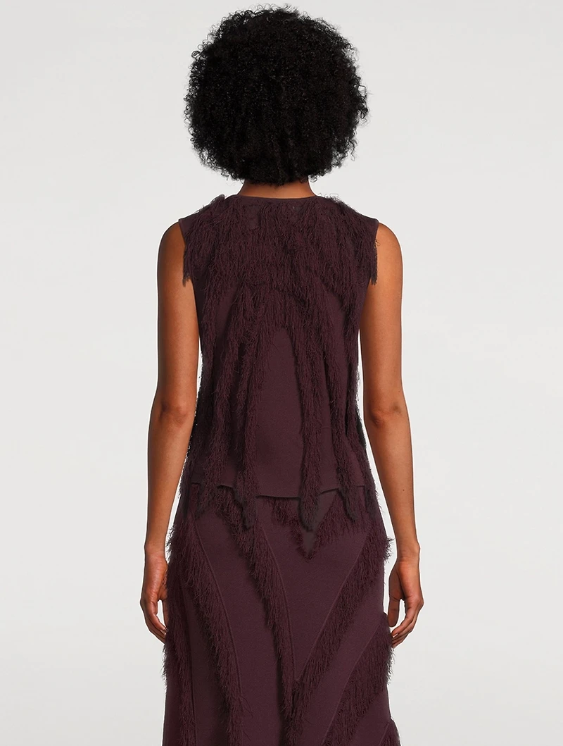 Bonnie Fringe Knit T-Shirt