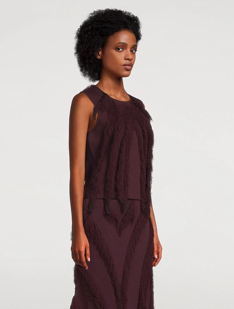 Bonnie Fringe Knit T-Shirt