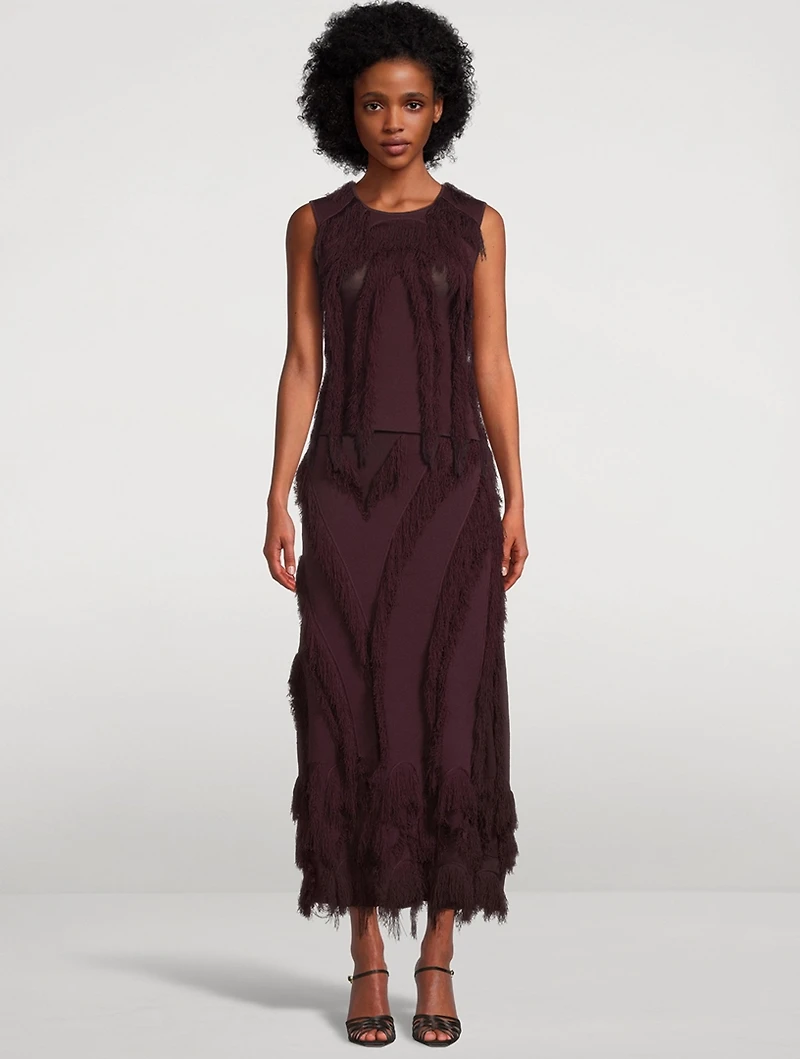Bonnie Fringe Knit T-Shirt