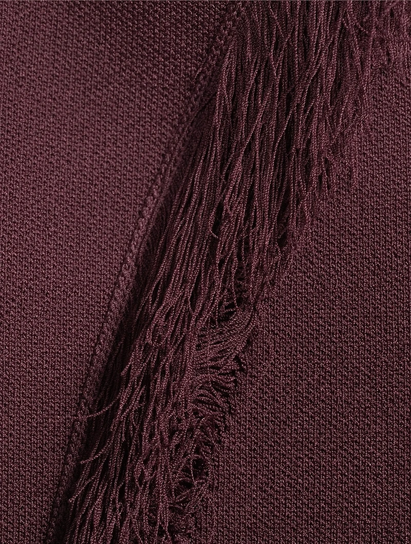 Astrid Fringe Knit Maxi Skirt