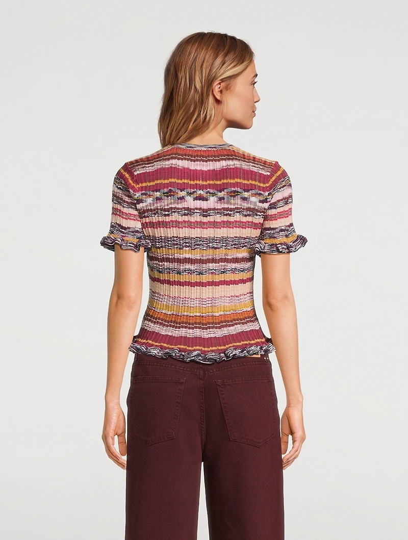 Miya Ruffle-Trimmed Sweater