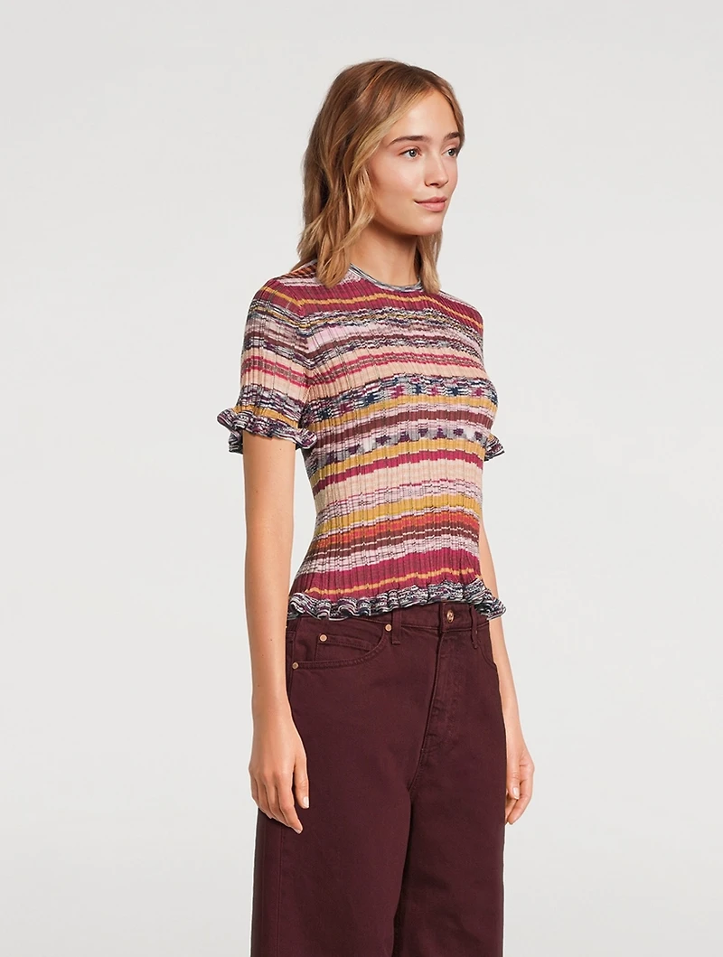 Miya Ruffle-Trimmed Sweater