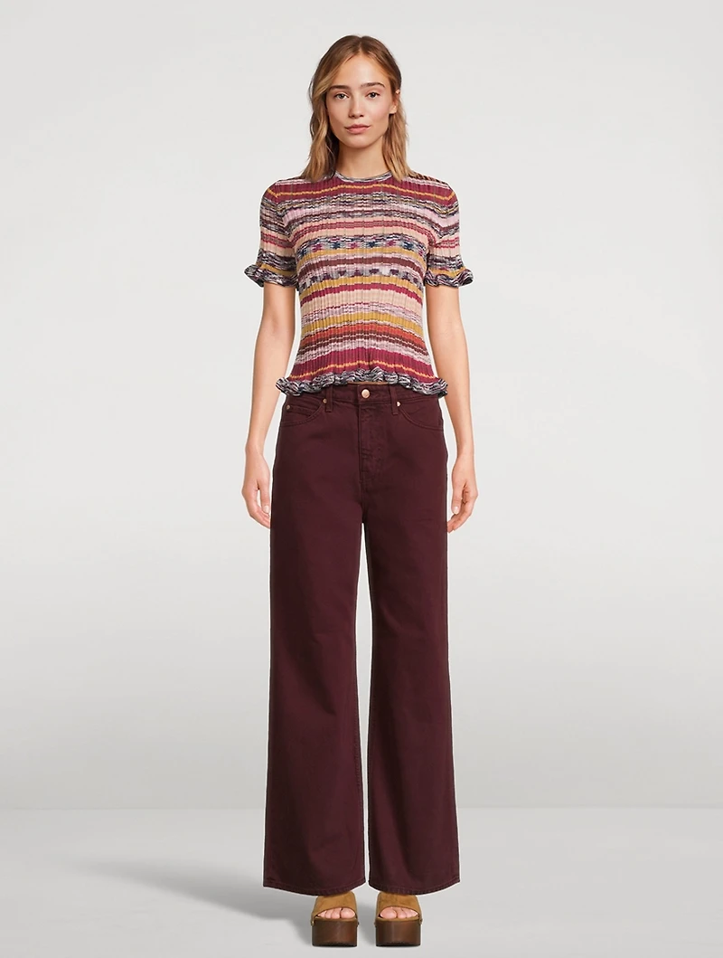 Miya Ruffle-Trimmed Sweater