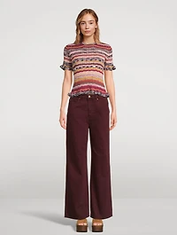 Miya Ruffle-Trimmed Sweater