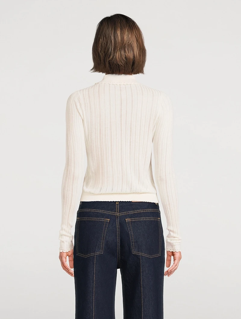 Lottie Pointelle Cardigan