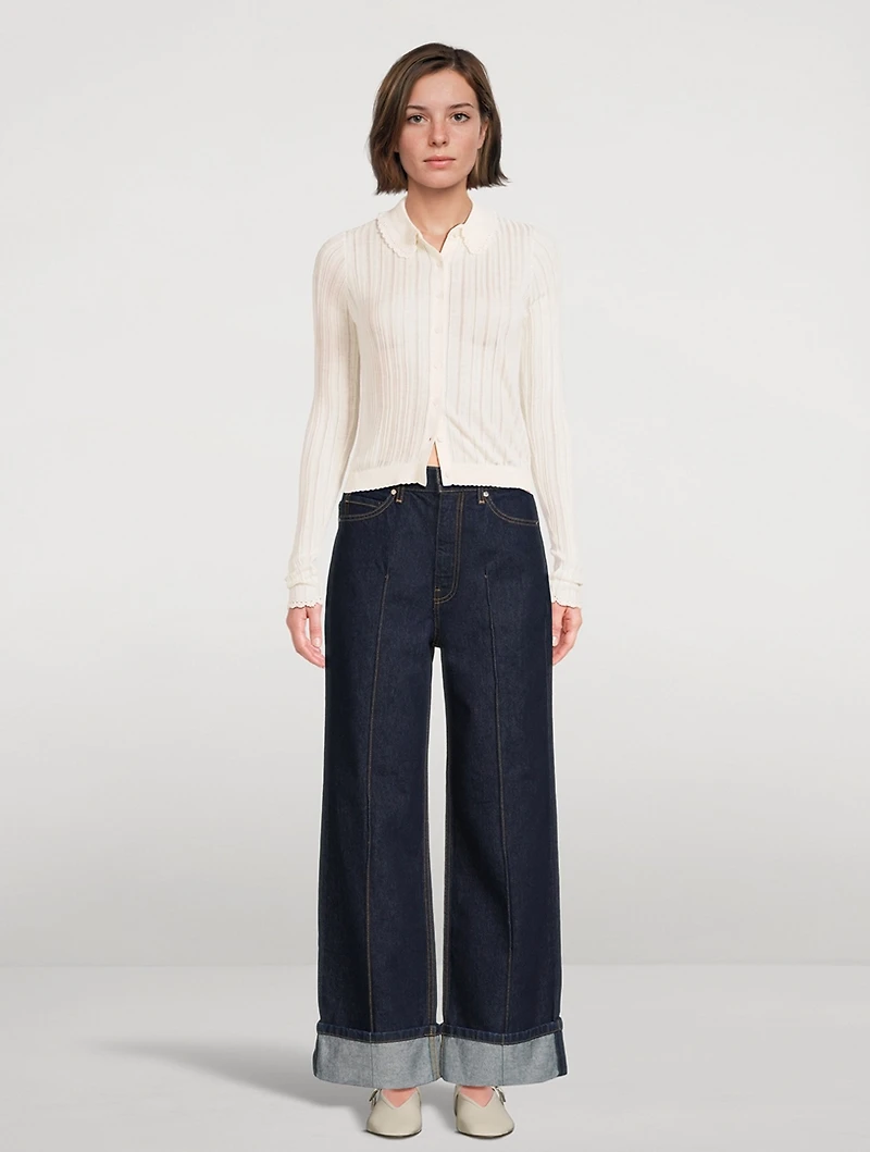 Lottie Pointelle Cardigan