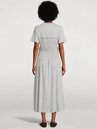 Georgie Smocked Midi Dress