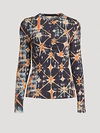 Neri Long-Sleeve T-Shirt Shibori Print