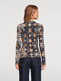 Neri Long-Sleeve T-Shirt Shibori Print