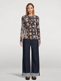 Neri Long-Sleeve T-Shirt Shibori Print