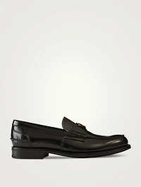 Brushed Leather Loafers