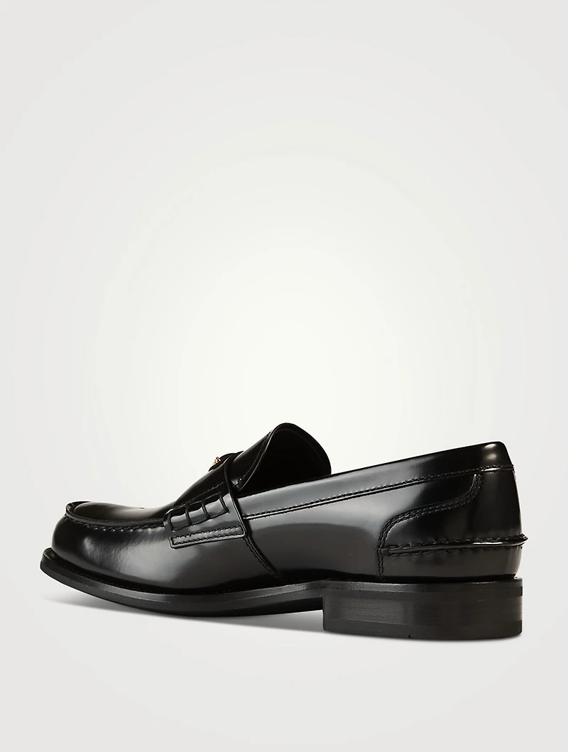 Brushed Leather Loafers